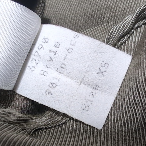 Free People x CP Shades Oversized Button Down Silk Blend Size XS In Olive Green - Picture 10 of 10